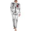image:imageMens Pajama Set Long Sleeve Shirts and Pants Soft Comfy Pjs Print Sleepwear03 Fp Red Heart Skeleton