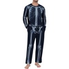 image:imageMens Pajama Set Long Sleeve Shirts and Pants Soft Comfy Pjs Print Sleepwear05 Fp Radiation Skeleton