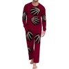 image:imageMens Pajama Set Long Sleeve Shirts and Pants Soft Comfy Pjs Print Sleepwear07 Fp Red Hand Bones
