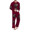 image:imageMens Pajama Set Long Sleeve Shirts and Pants Soft Comfy Pjs Print Sleepwear07 Fp Red Hand Bones