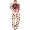 image:imageMens Pajama Set Long Sleeve Shirts and Pants Soft Comfy Pjs Print Sleepwear11 Fp Red Eyes