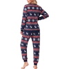image:imagePrinStory Mens Pajamas Set Fleece Pjs Long Sleeve Soft Sleepwear S2XLNavy Snowflake Elk
