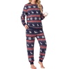 image:imagePrinStory Mens Pajamas Set Fleece Pjs Long Sleeve Soft Sleepwear S2XLNavy Snowflake Elk