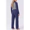 image:imageMens Pajamas Set Shirt and Pants Relaxed Fit Soft Fall Loungewear Sleepwear0navy Blue