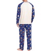 image:imageMens Pajamas Set Shirt and Pants Relaxed Fit Soft Fall Loungewear SleepwearBlue Drinking