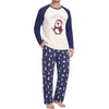 image:imageMens Pajamas Set Shirt and Pants Relaxed Fit Soft Fall Loungewear SleepwearChristmas Penguin