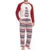 image:imageMens Pajamas Set Shirt and Pants Relaxed Fit Soft Fall Loungewear SleepwearColorful Snowmen