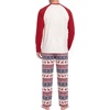 image:imageMens Pajamas Set Shirt and Pants Relaxed Fit Soft Fall Loungewear SleepwearColorful Snowmen