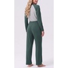 image:imageMens Pajamas Set Shirt and Pants Relaxed Fit Soft Fall Loungewear SleepwearGreen