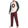 image:imageMens Pajamas Set Shirt and Pants Relaxed Fit Soft Fall Loungewear SleepwearPl Christmas Circle