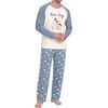 image:imageMens Pajamas Set Shirt and Pants Relaxed Fit Soft Fall Loungewear SleepwearPolar Bear Family