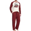 image:imageMens Pajamas Set Shirt and Pants Relaxed Fit Soft Fall Loungewear SleepwearRed Checkered Bear