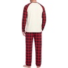 image:imageMens Pajamas Set Shirt and Pants Relaxed Fit Soft Fall Loungewear SleepwearRed Checkered Bear