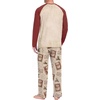 image:imageMens Pajamas Set Shirt and Pants Relaxed Fit Soft Fall Loungewear SleepwearSanta Claus Stamps