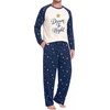 image:imageMens Pajamas Set Shirt and Pants Relaxed Fit Soft Fall Loungewear SleepwearSweet Night