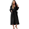 image:imagePrinStory Luxury Womens Robe with Hood Fluffy Bath Robe for Women S2XLBlack