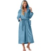 image:imagePrinStory Luxury Womens Robe with Hood Fluffy Bath Robe for Women S2XLBlue