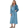 image:imagePrinStory Luxury Womens Robe with Hood Fluffy Bath Robe for Women S2XLBlue