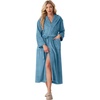 image:imagePrinStory Luxury Womens Robe with Hood Fluffy Bath Robe for Women S2XLBlue