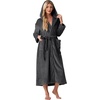 image:imagePrinStory Luxury Womens Robe with Hood Fluffy Bath Robe for Women S2XLDark Gray