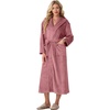 image:imagePrinStory Luxury Womens Robe with Hood Fluffy Bath Robe for Women S2XLDusty Pink