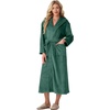 image:imagePrinStory Luxury Womens Robe with Hood Fluffy Bath Robe for Women S2XLGreen
