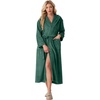 image:imagePrinStory Luxury Womens Robe with Hood Fluffy Bath Robe for Women S2XLGreen