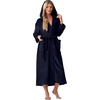 image:imagePrinStory Luxury Womens Robe with Hood Fluffy Bath Robe for Women S2XLNavy Blue