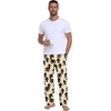 image:imagePrinStory Mens Soft Pajama Pants Lounge Bottoms with Button Fly S2XLFp Khaki Ape Man