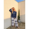 image:imagePrinStory Pajamas for Women Set 2 Piece Pjs Sets S2XLGood Night Navy