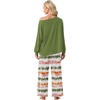 image:imagePrinStory Pajamas for Women Set 2 Piece Pjs Sets S2XLGreen Faith