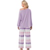 image:imagePrinStory Pajamas for Women Set 2 Piece Pjs Sets S2XLQueen Lavender