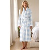 image:imagePrinStory Womens Robe Long Fluffy Fleece BathrobeFpblue Plaid