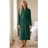 image:imagePrinStory Womens Robe Long Fluffy Fleece BathrobeGreen