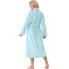 image:imagePrinStory Womens Robe Long Fluffy Fleece BathrobeLight Blue