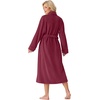 image:imagePrinStory Womens Robe Long Fluffy Fleece BathrobeWine Red