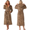 image:imagePrinStory Luxury Womens Robe with Hood Fluffy Bath Robe for Women S2XLLeopard Print