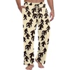image:imagePrinStory Mens Soft Pajama Pants Lounge Bottoms with Button Fly S2XLFp Khaki Ape Man