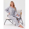 image:imagePrinStory Pajamas for Women Set 2 Piece Compy Fall PjsPink Star