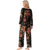 image:imagePrinStory Pajamas for Women Set 2 Piece Compy Fall PjsRed Brown Black