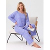 image:imagePrinStory Pajamas for Women Set 2 Piece Compy Fall PjsSpeckled Blue