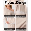 image:imagePrinStory Pajamas for Women Set 2 Piece Compy Fall PjsSpot Black