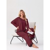 image:imagePrinStory Pajamas for Women Set 2 Piece Compy Fall PjsWine Red