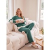 image:imagePrinStory Pajamas for Women Set Striped Pjs Set with PocketsFparmy Gn Apricot Sp
