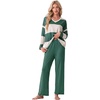 image:imagePrinStory Pajamas for Women Set Striped Pjs Set with PocketsFparmy Gn Apricot Sp