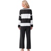 image:imagePrinStory Pajamas for Women Set Striped Pjs Set with PocketsFpblack White Stripe