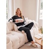 image:imagePrinStory Pajamas for Women Set Striped Pjs Set with PocketsFpblack White Stripe