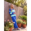image:imagePrinStory Pajamas for Women Set Striped Pjs Set with PocketsFpblue Green Stripe