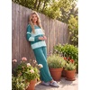 image:imagePrinStory Pajamas for Women Set Striped Pjs Set with PocketsFpdark Light Green Sp