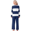 image:imagePrinStory Pajamas for Women Set Striped Pjs Set with PocketsFpnavy Blue Wt Stripe
